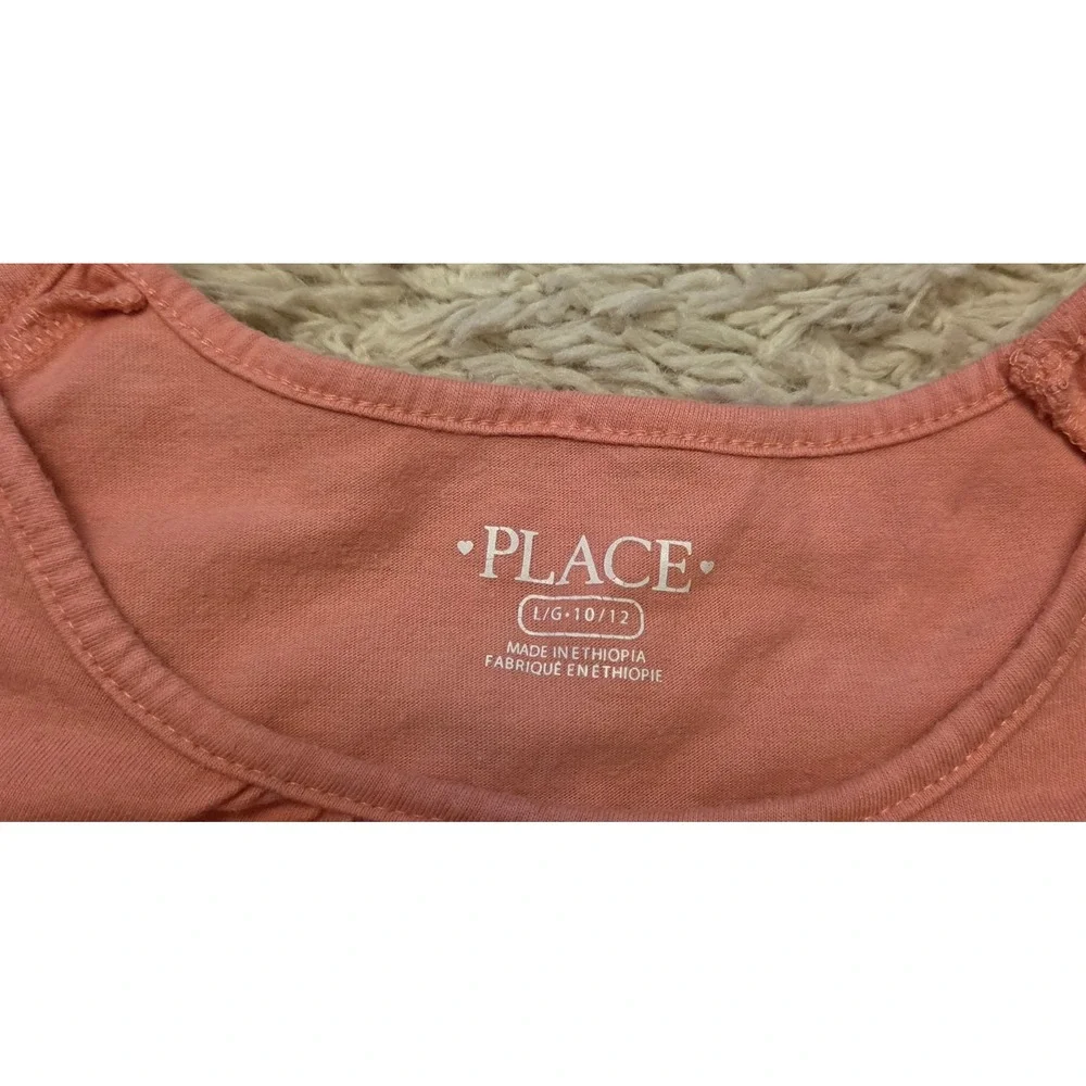 The Children's‎ Place Cut Out Shoulder Shirt Youth Size Large 10/12 Pink